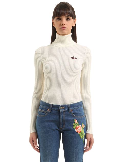 gucci white turtleneck|Gucci Turtleneck for Women .